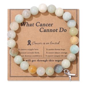 Bracciali con fiocco in <span class=keywords><strong>pietra</strong></span> a strisce rosse - Product Image 2