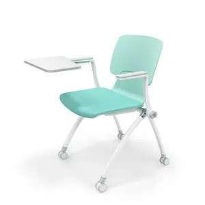 Chaises de salle de classe empilables confortables avec roues