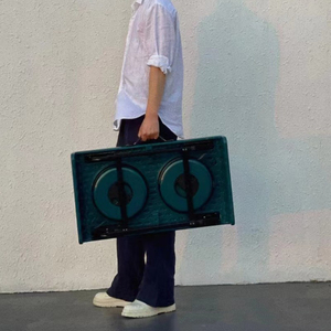 Tabouret pliant portable d'extérieur en plastique, tabouret télescopique réglable, chaise pliante - Product Image 3