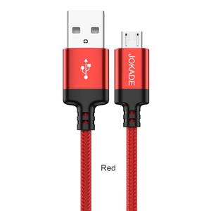 JOKADE fábrica precio al por mayor <span class=keywords><strong>2</strong></span> metros <span class=keywords><strong>Usb</strong></span> a <span class=keywords><strong>Micro</strong></span> Carga inteligente aleación de aluminio trenzado Cable de datos para teléfono - Product Image 2