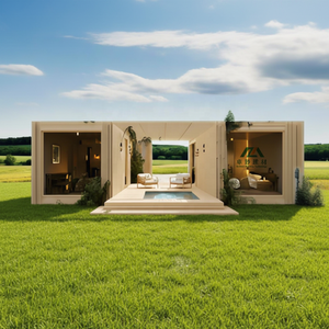 Maison en bois de luxe à montage facile, cabane préfabriquée, panneaux solaires pour la vie hors réseau, bureau, villa, <span class=keywords><strong>appartement</strong></span> - Product Image 1