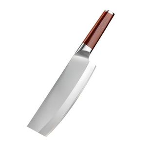 Cuchillo de cocina doméstico de alta calidad con mango de acero, diseño elegante, afilado, de acero inoxidable engrosado, de una sola pieza, totalmente de acero. - Product Image 5