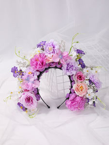 Directamente de fábrica Flores mexicanas Coronas Fiesta Diadema Otras flores Accesorios para el cabello - Product Image 4