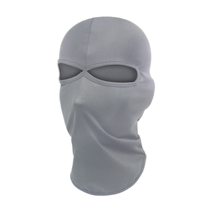 Pasamontañas Negro Sólido 2025 para Pesca al Aire Libre, Motociclismo, Actividades Deportivas, Unisex, con 2 Orificios, 95% Poliéster/5% - Product Image 2