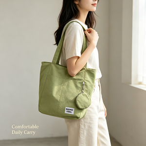 Premium for Brand Fashion Canvas Tote Bag-<b>Heavy</b> <b>Duty</b> Medium/Large Capacity Letter Custom Logo <b>Zipper</b> Closure Hand Length Bag - Product Image 2