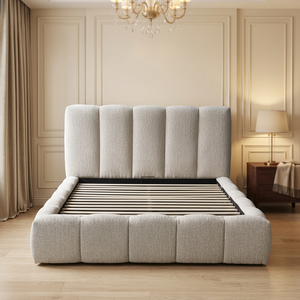 Willsoon Fornitore OEM di Letti, Struttura <span class=keywords><strong>Letto</strong></span> Imbottita con Sollevamento a Gas e Contenitore, <span class=keywords><strong>Beige</strong></span> Rosa Grigio, <span class=keywords><strong>Letto</strong></span> <span class=keywords><strong>Matrimoniale</strong></span> King Size, Produttore di Letti Imbottiti - Product Image 1
