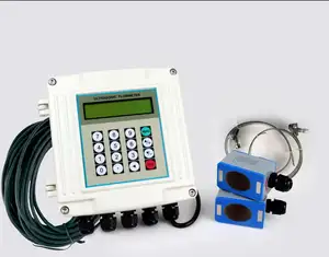 RS485 pipe open channel modbus oil Ultrasonic flow meter Price Sale 1.0% Accuracy Precise Power Supply 24VDC 220VAC China Made