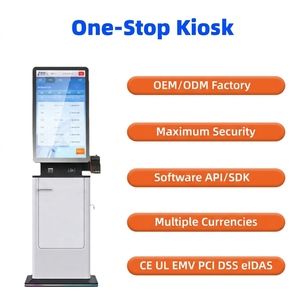 Kiosque de commande automatique Crtly dans les restaurants Accepteur de monnaie Machine de recyclage de monnaie Terminal de paiement Guichet automatique Kiosque - Product Image 1