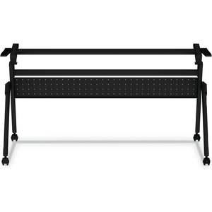 Alera Black <b>Flip</b> and Nest Table Base 55.88w X 23.63d X 28.5h Furniture <b>Casters</b> Included - Product Image 3