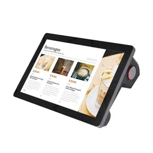 doppel-touchscreen pos android system 10,1 zoll pos mit drucker android pos terminal mit barcode-scanner für QR-Code