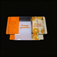 Boîte d'emballage de bonbons en PET écologique, boîte personnalisée pour les bonbons aux fruits à saveur d'orange
