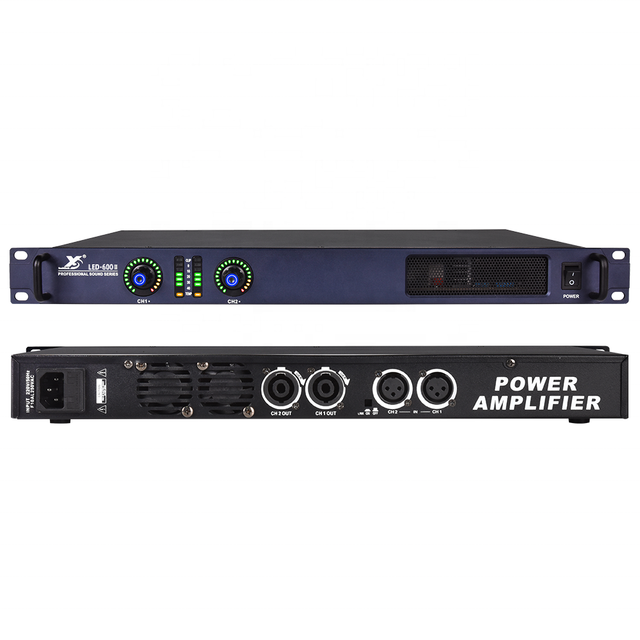 Professional 600W*2 RMS Class D Amplifier Digital 1U Size Audio Speaker Power Amplifier