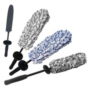 Car Wheel <b>Brush</b> Microfiber Long Handle For Car Cleaning And Detailing - Product Image 5