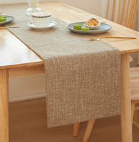 Nappe unie imprimée, technique tissée, chemin de table pour la maison, l'art du thé et le café, longue nappe de table pour la décoration des fêtes, couvre-lit