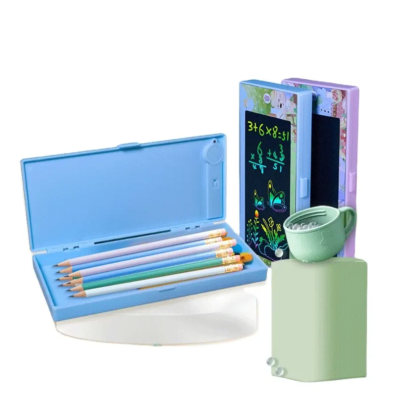 pencil box for kids writing tablet lcd Desk organizer Pen storage brush Standing desk pencil holder School supplies card