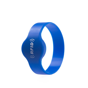 Muestra gratis al por mayor de fábrica de alta calidad 13,56 MHz N213 caucho silicona NFC pulseras con RFID pulseras promocionales - Product Image 1