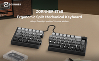 Teclado para Juegos Zornher ST68, Teclado Mecánico Inalámbrico con Retroiluminación RGB, Programable, 68 Teclas, Teclado para Esports para PC Gamer