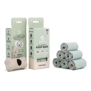 Suministros de plástico ecológicos personalizados, bolsas de basura para mascotas, bolsas de caca de perro compostables biodegradables, reciclaje de PE - Product Image 1