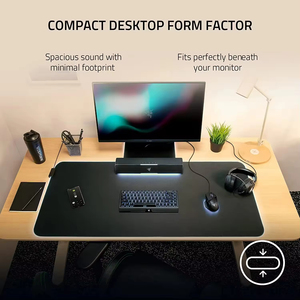 Barre de son compacte pour jeux Razer Leviathan V2 X avec son 5.0 et Chroma RGB USB pour PC, ordinateur portable, smartphones - Product Image 2