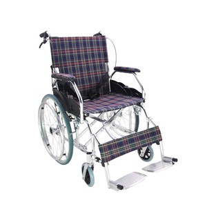 Fauteuil roulant léger en alliage d'aluminium, largeur de siège 46 cm, pliable, manuel, pour personnes âgées et handicapées - Product Image 2