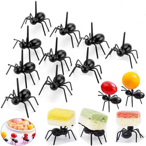 Tusuk Gigi Bentuk Semut, Garpu Buah, Garpu Makanan Semut yang Dapat Digunakan Kembali, Tusuk Makanan Hewan untuk Kue, Camilan, Dapur, Pernikahan, Pesta Ulang Tahun - Product Image 1