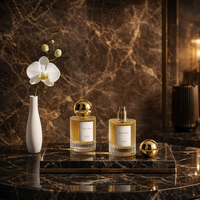 Flacons de parfum Atar de luxe 30ml 50ml, forme cylindrique, verre rayé, parfum classique, vaporisateur, flacons vides pour emballages de parfums