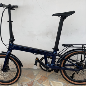 Vélo pliant en fibre de carbone T700 de 20 pouces, frein à disque hydraulique M2000 à 9 vitesses, vélo de ville pour les trajets quotidiens - Product Image 1