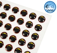 Yeux de poisson de taille commune 3D 3/4/5/6/7/8/9/10/11/12 /13/14mm ~ 20mm yeux de poisson fabricants fournissent des yeux de poisson Pesca appât OEM Stock yeux de poisson