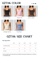Pakaian Dalam Tank Top Yoga Jahitan Kontras Buatan Khusus dengan Bantalan yang Dapat Dilepas, Model Slim Longline Halter Neck, Produsen Rompi Olahraga