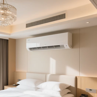 Koil kipas expofan Horizontal, koil kipas terpasang di dinding, kondisi udara tipe terpisah, Unit koil kipas sistem Hvac untuk pemanas dan pendingin