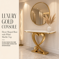 Table d'entrée de salon moderne et simple de luxe avec support en métal pour l'entrée de la maison ou de la villa, meubles de qualité pour la maison