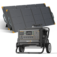 Station portable PECRON F3000LFP LiFePO4 110V/220V 50Hz/60Hz avec panneau solaire, onduleur à onde sinusoïdale pure MPPT et batterie externe