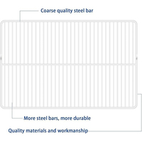 Étagère murale à grille métallique personnalisée étagère de rangement pour réfrigérateur organisateur de vin revêtement PE disponible pour réfrigérateur