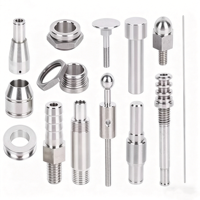 Kit de quincaillerie industrielle en laiton usiné CNC certifié ISO avec broches usinées sur mesure et brides tournées de précision