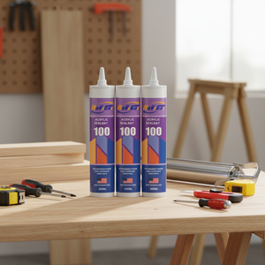 Scellant acrylique pour fissures et murs, format 300 ml, pour joints et fissures, adapté aux surfaces telles que le bé<span class=keywords><strong>ton</strong></span>, la <span class=keywords><strong>pierre</strong></span>, le plâtre - Product Image 1