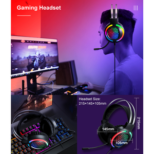 Ensemble de jeu 4-en-1 2,4 G : <span class=keywords><strong>Clavier</strong></span> à sensation mécanique, <span class=keywords><strong>Souris</strong></span> RVB rétroéclairée, <span class=keywords><strong>Casque</strong></span> et Tapis de <span class=keywords><strong>souris</strong></span> pour joueurs PC - Product Image 5
