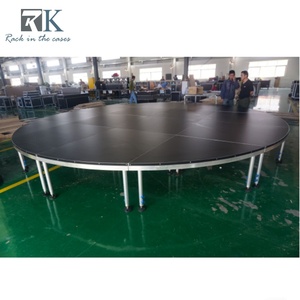 Portable Aluminum Round <b>Stage</b> <b>Platform</b> Adjustable Height Modular <b>Stage</b> for Wedding Event - Product Image 2