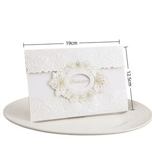 Carte d'invitation de mariage style européen OEM, prix bas, bonne qualité. - Product Image 5