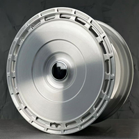 Jantes de voiture forgées sur mesure, luxe, 19, 20, 21, 22, 24 pouces, capuchons flottants, aluminium brossé, jantes en alliage pour Rolls Royce, Range Rover, Benz