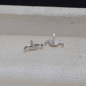 10pcs S925 Silver DIY Versatile Plug <b>Concealer</b> Empty Holder Baroque Beard Mustache Goatee Accessories 4111 Jewelry Findings - Product Image 3