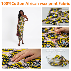 Tissu en coton 100% ignifuge de qualité usine, imprimé africain, Super Holldan Batik, pour la confection de robes et jupes - Product Image 4