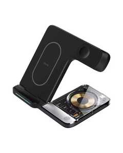 <span class=keywords><strong>Cargador</strong></span> inalámbrico de 15W 3 en 1, estación de carga plegable rápida para <span class=keywords><strong>iPhone</strong></span> 13 12 11 Pro <span class=keywords><strong>XS</strong></span> XR X SE 8 8 Plus, reloj AirPods - Product Image 1