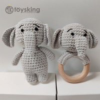 Couleur personnalisée coton biologique peluche crochet renard lapin lion cerf ours en peluche poupée poupées en peluche personnalisées crochet animaux