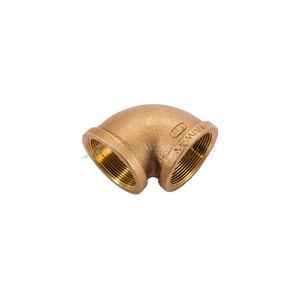 Anti-Corrosion 1/4"x1/4" 90 Degree Bronze <b>Double</b> Female BSPT Elbow Marine Yacht Pipe <b>Adapter</b> Taiwan Manufactured - Product Image 1