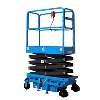 Plateforme élévatrice mobile semi-électrique portable OFY homologuée CE, 4,8 m, alimentée par batterie, capacité 100 kg, 2 personnes, jambes pliantes, pour travaux en hauteur