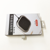Caja de papel de embalaje personalizada para productos electrónicos con mango, cargador inalámbrico de Cable USB de alta calidad
