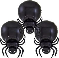 Lot de 3 ballons en aluminium pour Halloween : araignées, squelettes, citrouilles, chauves-souris, sorcières, momies, fantômes – Kit d'arche de décoration pour fête d'anniversaire