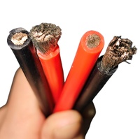 Câble d'alimentation pour soudage, calibre 1/0 2/0 4/0, 600V DC, conducteur en cuivre toronné, isolation en caoutchouc, câble électrique en cuivre nu