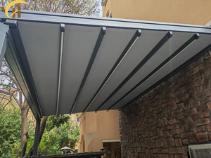Pérgola Retráctil Plegable Impermeable de Alta Calidad con Marco de Aleación de Aluminio, Control Remoto, Anti-UV, para Todas las Estaciones, para Balcón - Product Image 4