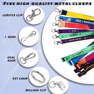 Tùy chỉnh dây buộc thẻ nhiều lớp logo in kỹ thuật số móc phụ kiện cho các sự kiện củ<span class=keywords><strong>a</strong></span> công ty hội nghị chuyên nghiệp mạng - Product Image 2